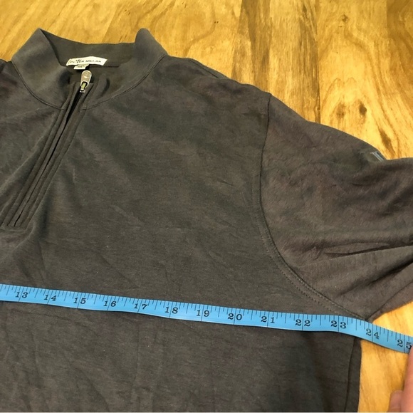 Peter Millar JLL Capital Pullover Mens XL Gray Crown Comfort Interlock 1/4 Zip - Picture 5 of 10